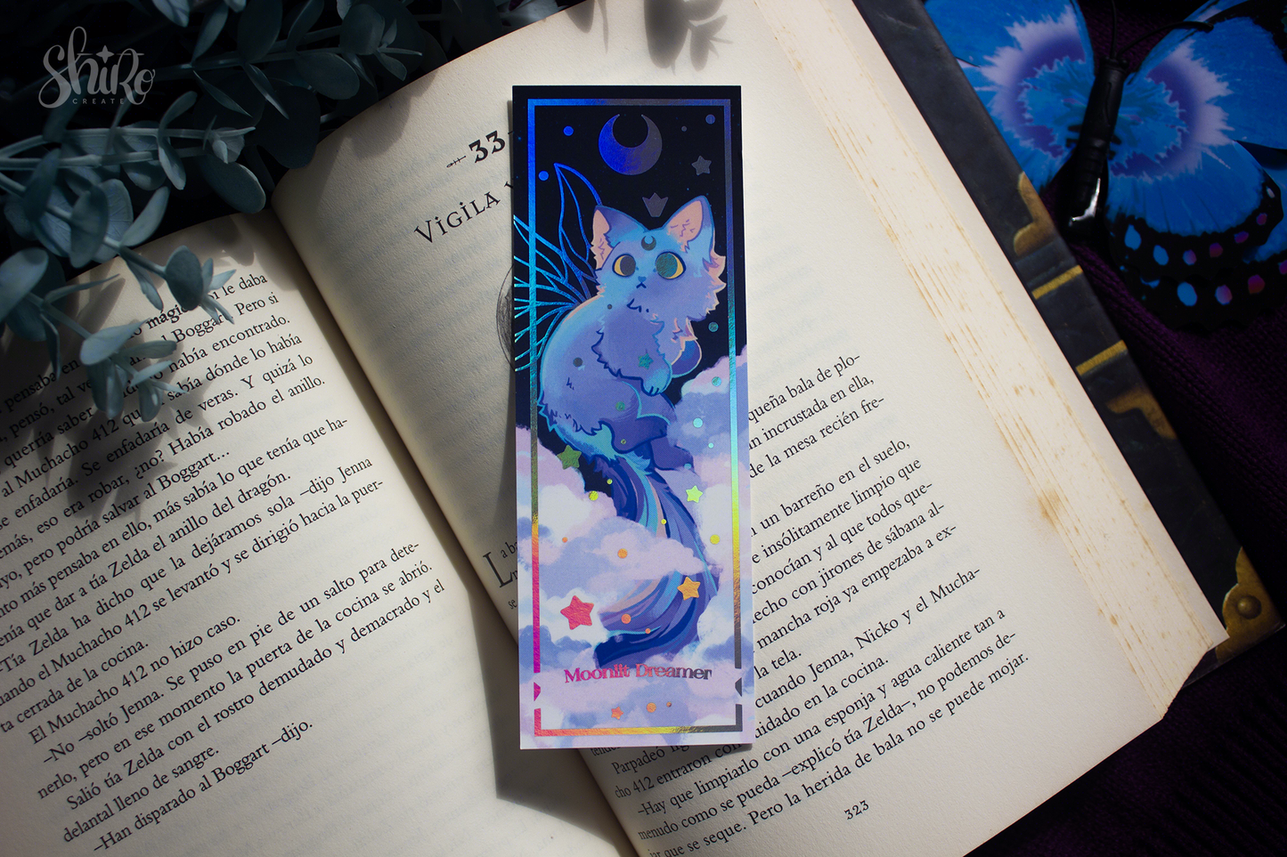 Moonlit Dreamer - Holographic Foil Bookmark