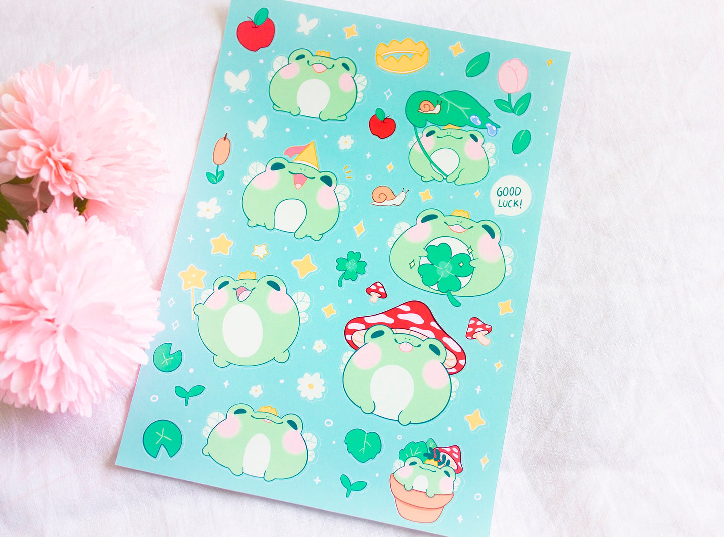 Fairy Frogs - Sticker Sheet