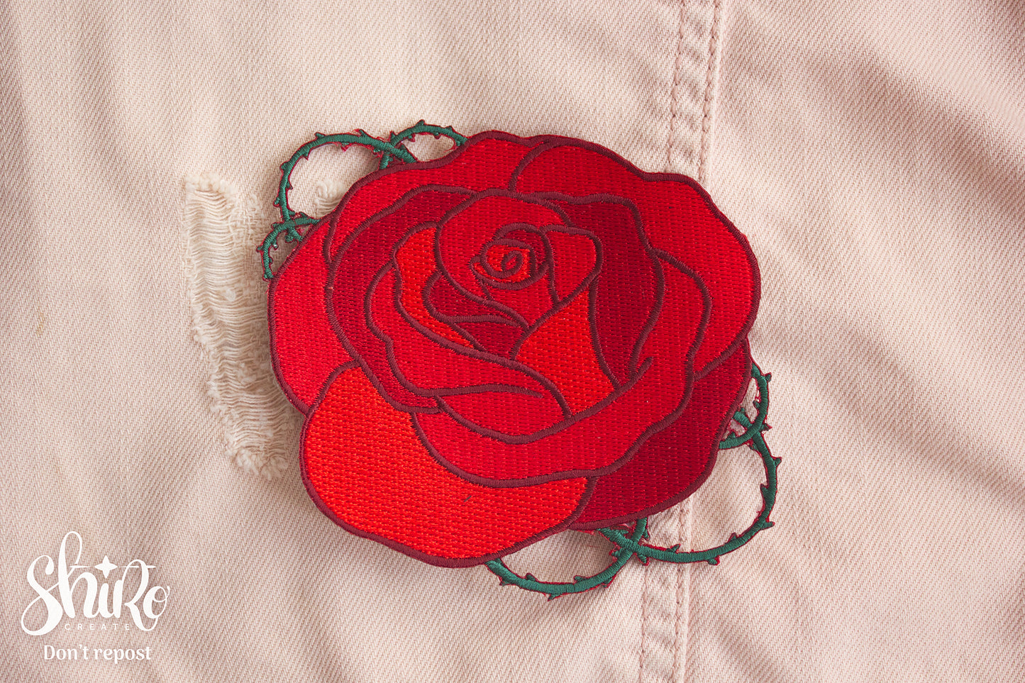 Enchanted Rose - Beauty and the Beast Embroidered Patch