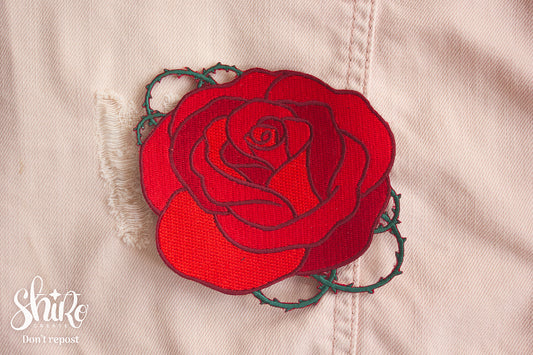 Enchanted Rose - Beauty and the Beast Embroidered Patch