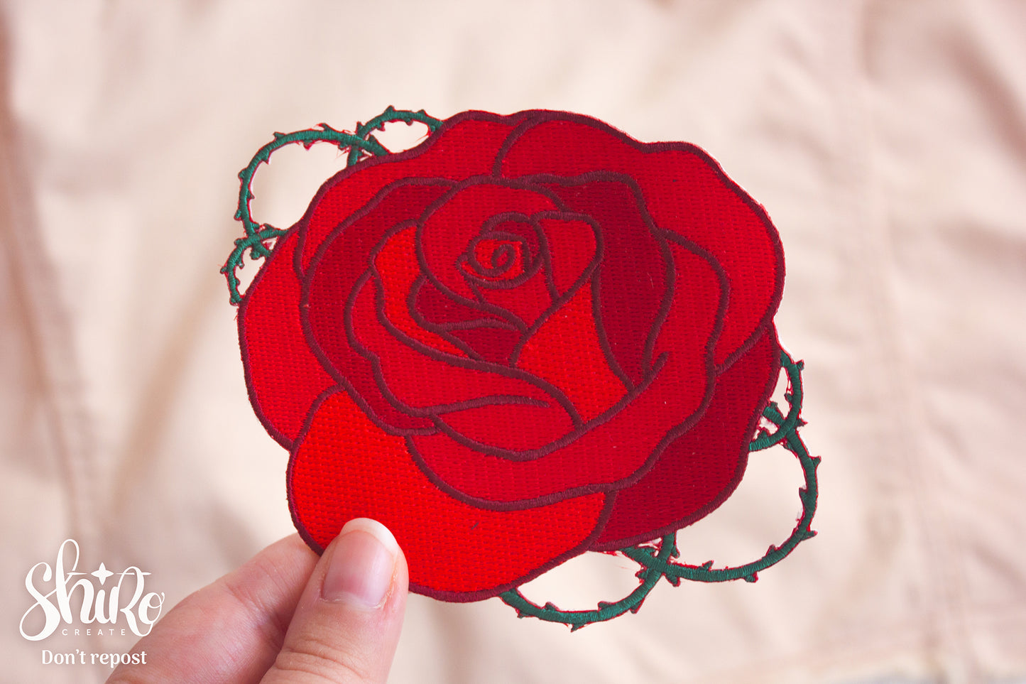 Enchanted Rose - Beauty and the Beast Embroidered Patch