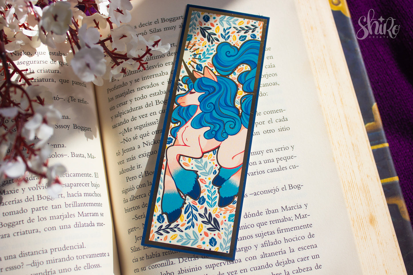 Unicorn - Golden Foil Bookmark