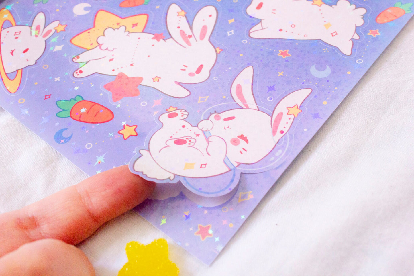 Cosmic Rabbits -  Sticker Sheet