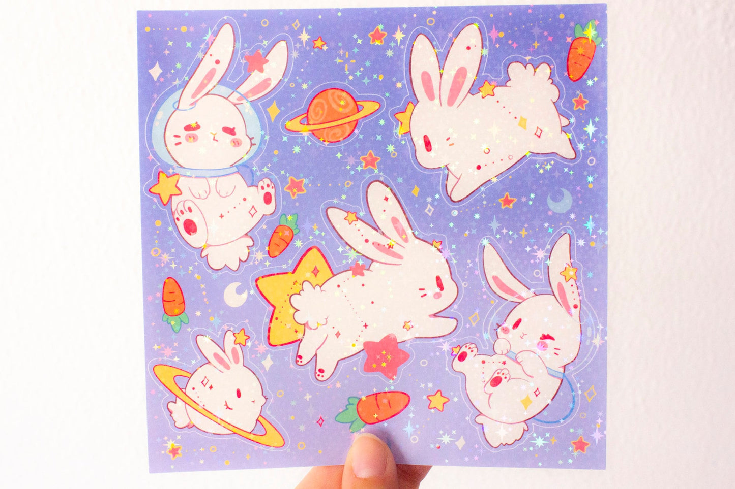 Cosmic Rabbits -  Sticker Sheet